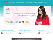 Tablet Screenshot of cartaosolidario.pt